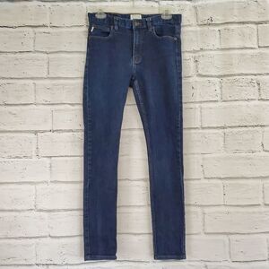 Afends dark wash junky skinny jeans mid rise jeans